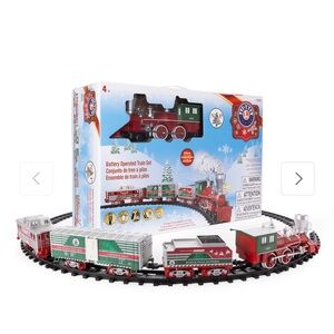 Classic Battery Operated Train Set Lionel North Pole Central Model Train